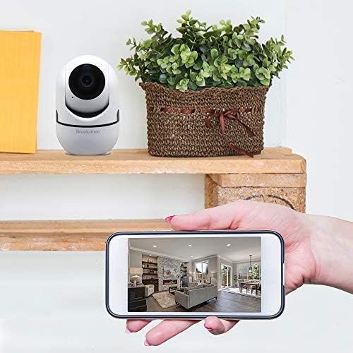 Brookstone Tilt and Pan WiFi Camera, White – Smart Home Security System ...